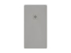 Extra-flat 70x140 cm PURE shower tray in slate-grey resin with grey grate SEIO85533