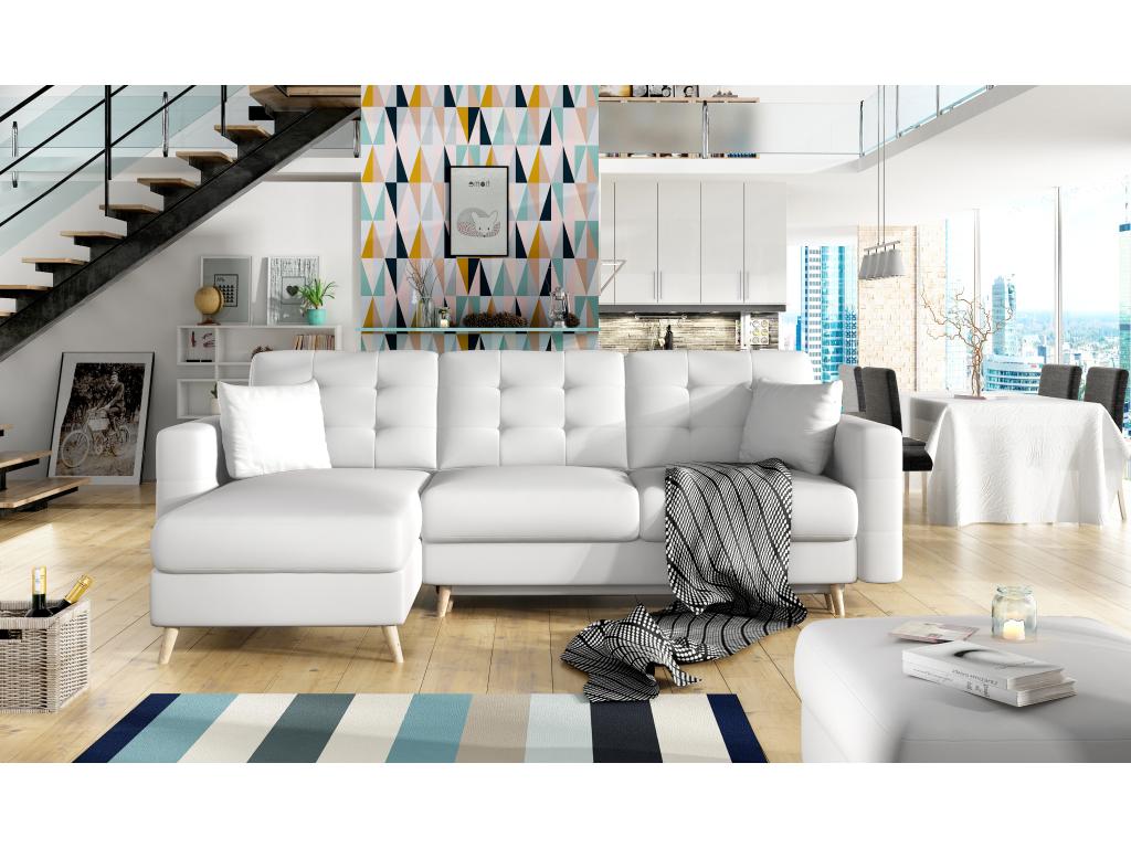 Ligniva Sofa L/Fabric-White YPJC37706
