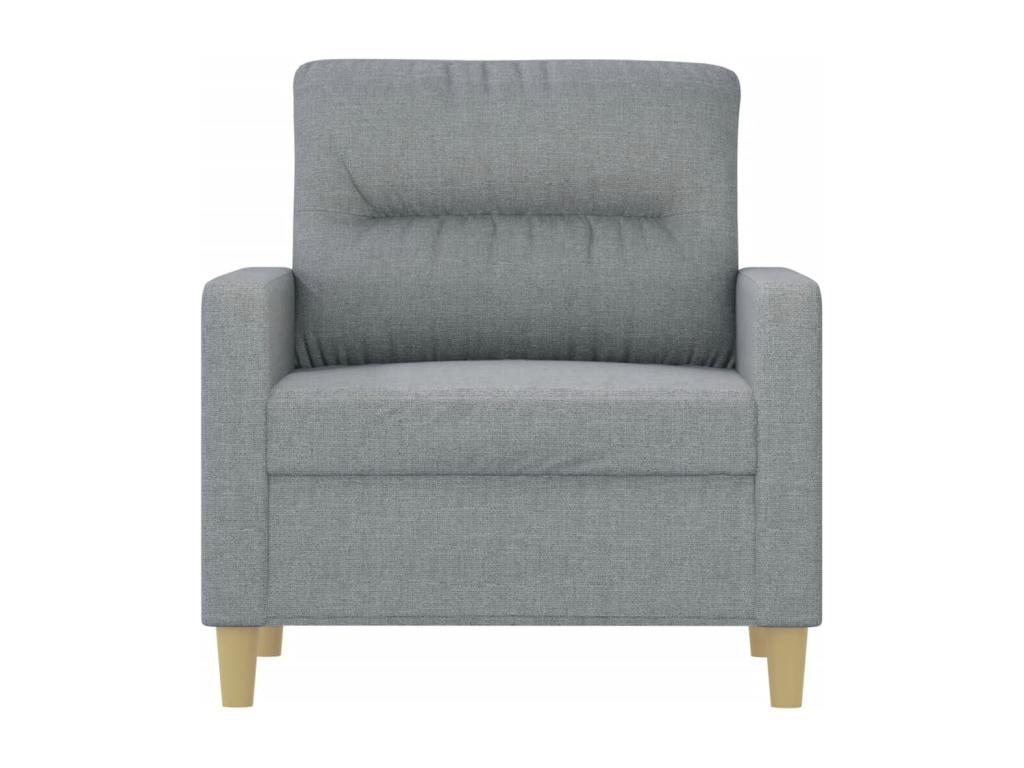 Light Grey Armchair 60 cm Fabric UQNS78480