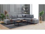 Dekonao Modular Right-Hand Corner Sofa, Grey Fabric DOQU85121