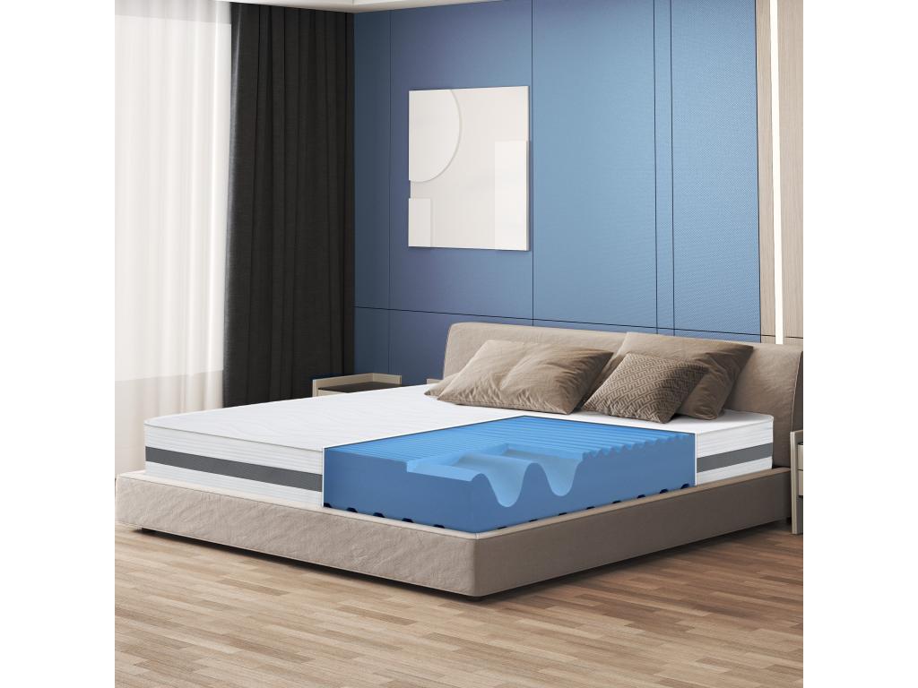 Single XL Mattress 135x205 with orthopedic memory foam - Height 20 cm - Made in Italy RYZQ57873