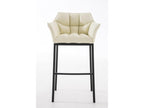 Bar stool - Faux leather / Metal - Cream - Dekonao ZXSU86512