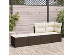 Dekonao LJGW87230 2-piece brown wicker resin garden furniture set with cushions