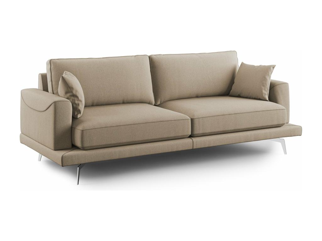 Dekonao Modern Sofa in Soft, Stain-Resistant Fabric T05 198 cm Beige OXKQ20891