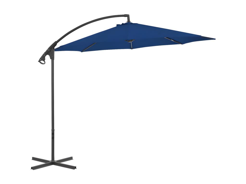 Cantilever parasol with 300cm steel pole, Azure Blue PYUY63447