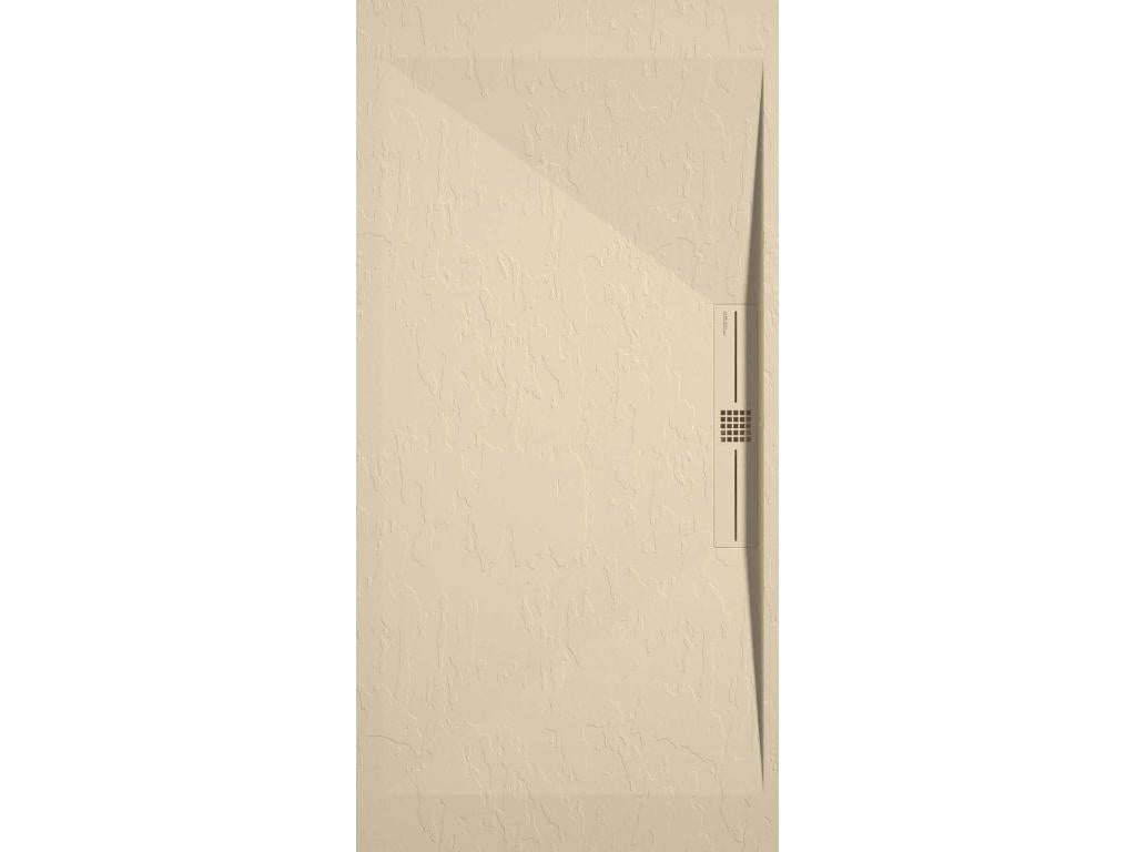 Dekonao SIDE Cream Slate Finish Shower Tray with Colored Grid - 130x70 cm OHRD70867