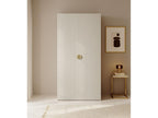 2-door wardrobe with hanging rail - 100 cm - beige - Dekonao KZYK86129