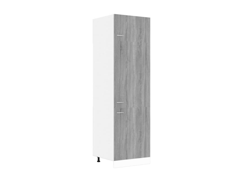 Dekonao Grey Refrigerator Cabinet 60x57x207 cm Wood ENDEX65033