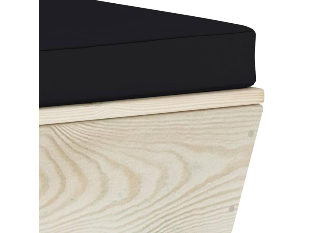 2-seater pallet garden sofa with cushions, spruce wood, 11 JTBX72963