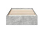 Bed frame and drawers, concrete grey, 90x200 cm, engineered wood, WGCR14773