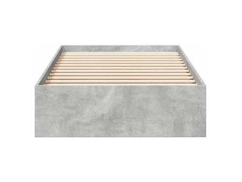 Bed frame and drawers, concrete grey, 90x200 cm, engineered wood, WGCR14773