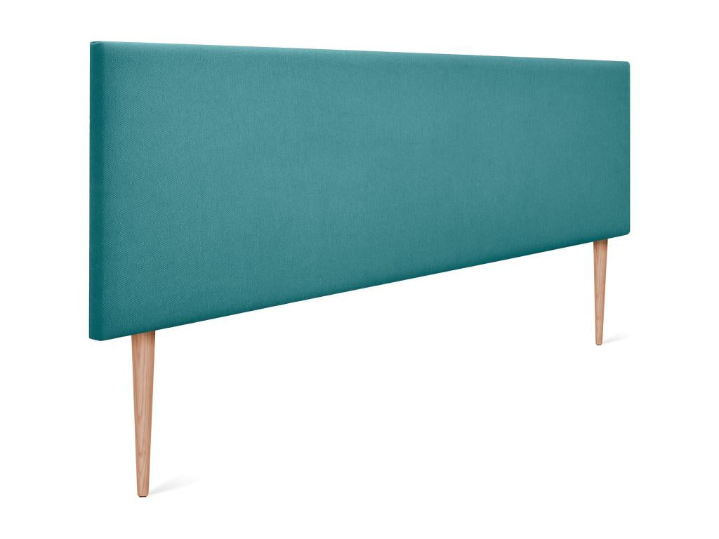 Dekonao Smooth Fabric Headboard 145x105cm with Legs for 135/140cm Beds - Turquoise HQMA41676
