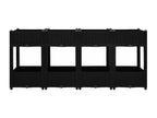 Raised bed planter, black, 160x40x71 cm, 02 0000923 RAJJ23236