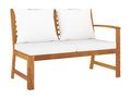 6-piece garden furniture set with cushions, cream color, solid wood, Dekonao MAOW96060