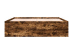 Smoked oak bed frame without mattress, 180x200 cm, JESH74851