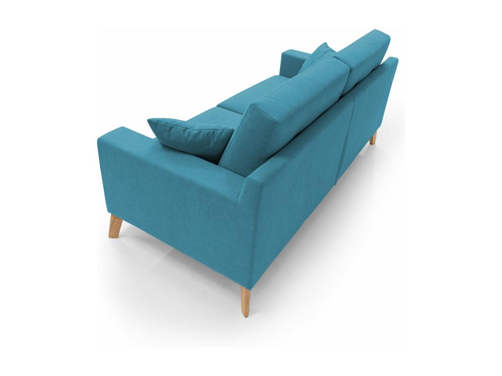 Dekonao Modern Sofa in Soft Waterproof Fabric T02 166 cm Sky Blue UMYA74506