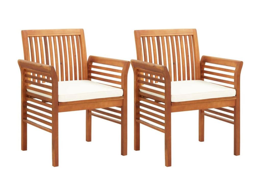 Dekonao 3-piece outdoor dining set and cushions, solid color, RKRU58221