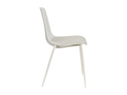 Dekonao - Set of 4 plastic, fabric and metal chairs - Ecru DJCN14382
