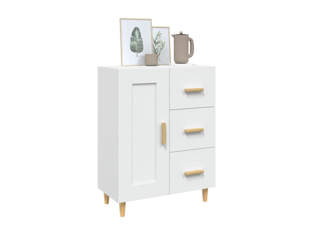 White Buffet 69.5x34x90 cm Engineered Wood HZWV89246