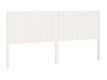 White headboard 185.5x4x100 cm solid pine wood RMSW85738