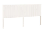 White headboard 185.5x4x100 cm solid pine wood RMSW85738