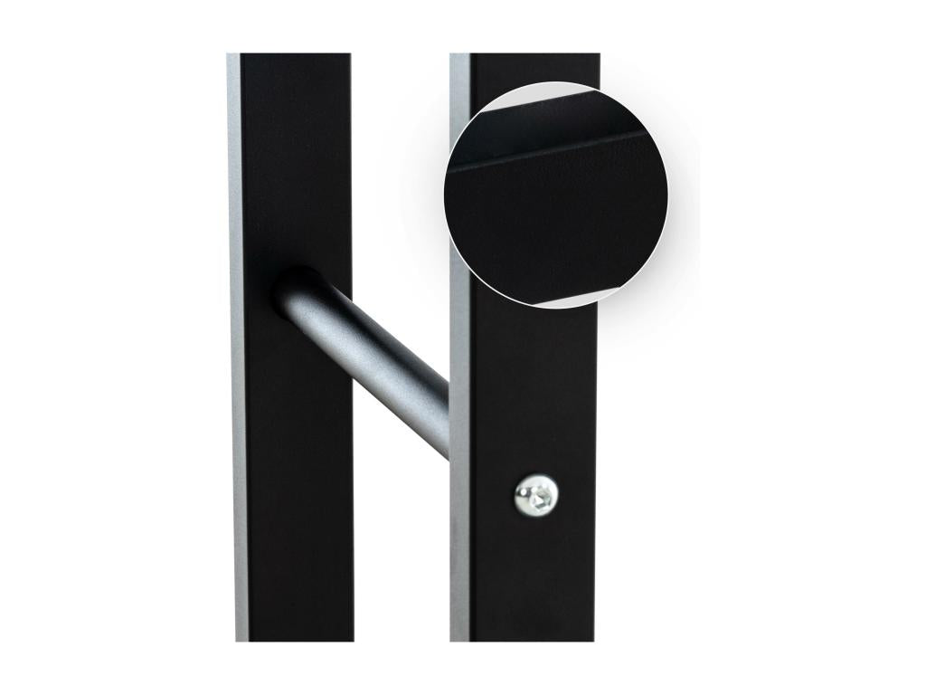 Firewood rack - Metal - 25x80x150 cm - Black - Dekonao NGLR68780