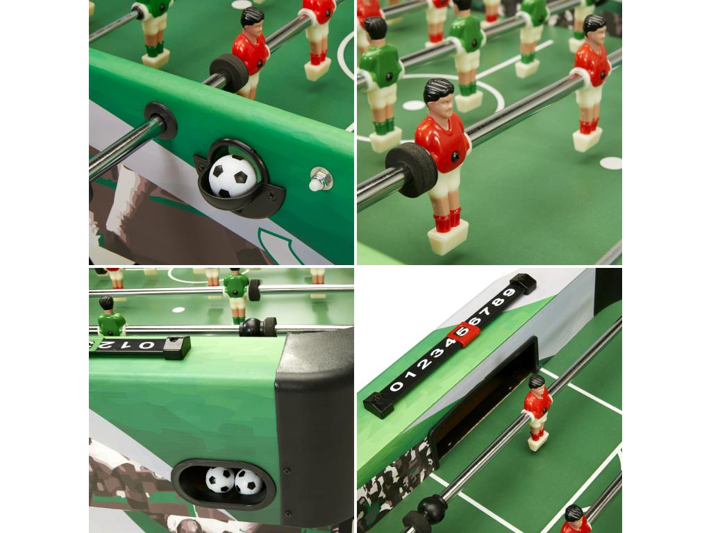 Dekonao Indoor Folding Football Table - 22 Figures - 3 Balls Included - 2 to 4 Players OUOS35309