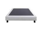 Dekonao Mattress Set: 27cm high-density foam, firm summer/winter side, grey slatted base, 20cm thick, 140x200cm GSMZ80878