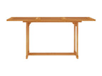 Dekonao Premium - Garden Table 150x90x75 cm Solid Teak Wood LUIK59083