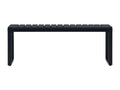 Garden bench 120.5cm PS panel Black KUGF66264