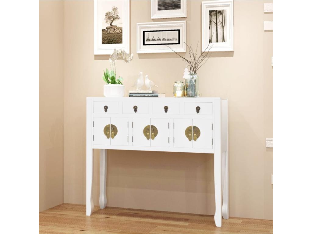 White Solid Wood Chinese Style Buffet FMIA16412