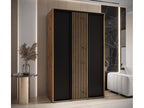 Dekonao 1 Sliding Door Wardrobe 235.2/160/60 3 Doors Dekonao/Black JPXQ97472