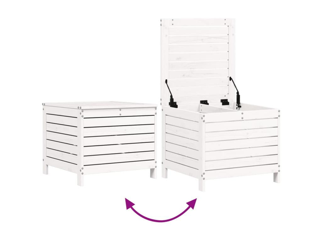 5-piece white solid pine wood garden furniture set OSYJ13289