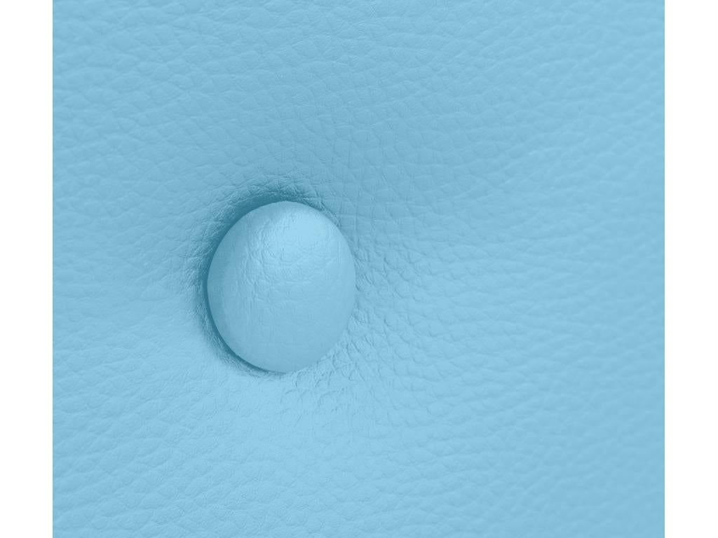 Dekonao Faux Leather Headboard with 2 Buttoned Panels 150x50cm for 150cm Beds - Sky Blue BESP80996