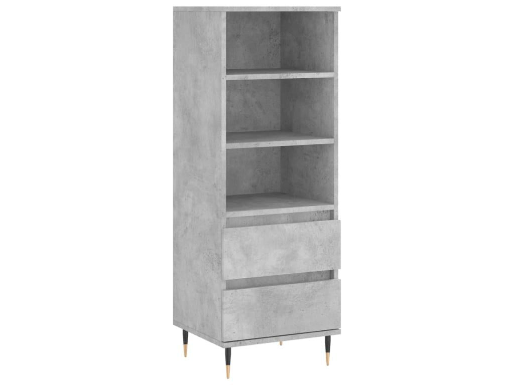 High sideboard, concrete grey, 40x36x110 cm, engineered wood, HDUH03646