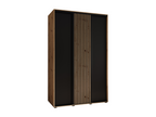 Dekonao 1 Sliding Door Wardrobe 235.2/160/60 3 Doors Dekonao/Black JPXQ97472