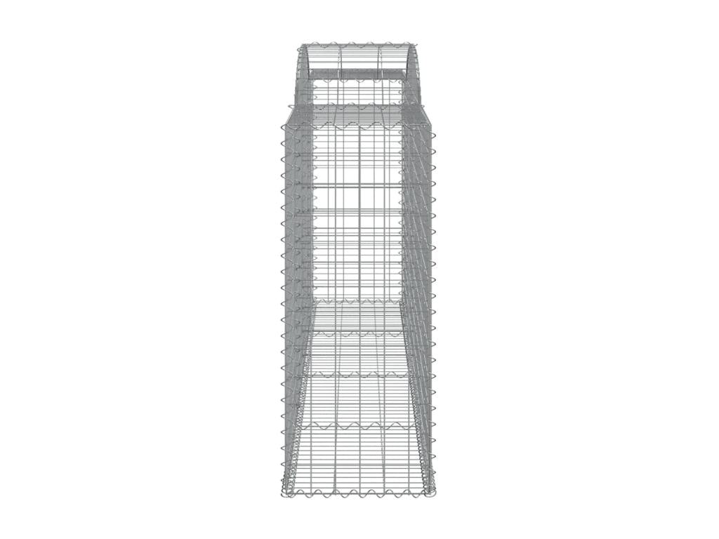 5-piece arched gabion baskets, 300x50x120/140 cm, galvanized iron, PYPF42019