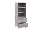 Dekonao tall sideboard, grey, 40x36x110 cm, engineered wood, YTPL13252