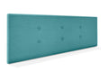 Dekonao Fabric Headboard with 2 Buttoned Panels 135x50cm Fits 120/135cm Beds - Turquoise KNAB69340