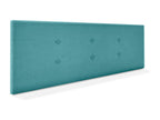 Dekonao Fabric Headboard with 2 Buttoned Panels 135x50cm Fits 120/135cm Beds - Turquoise KNAB69340
