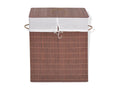 Dekonao Rectangular Laundry Basket, Brown, 2 BHFK81883