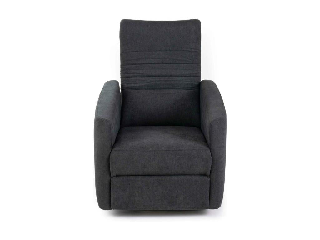 Nobellea - Manual reclining armchair in dark grey fabric YOKO17560