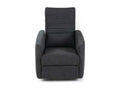 Nobellea - Manual reclining armchair in dark grey fabric YOKO17560