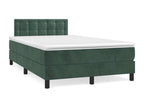 Dekonao bed base with dark green LED mattress 120x190 cm SECZ11587