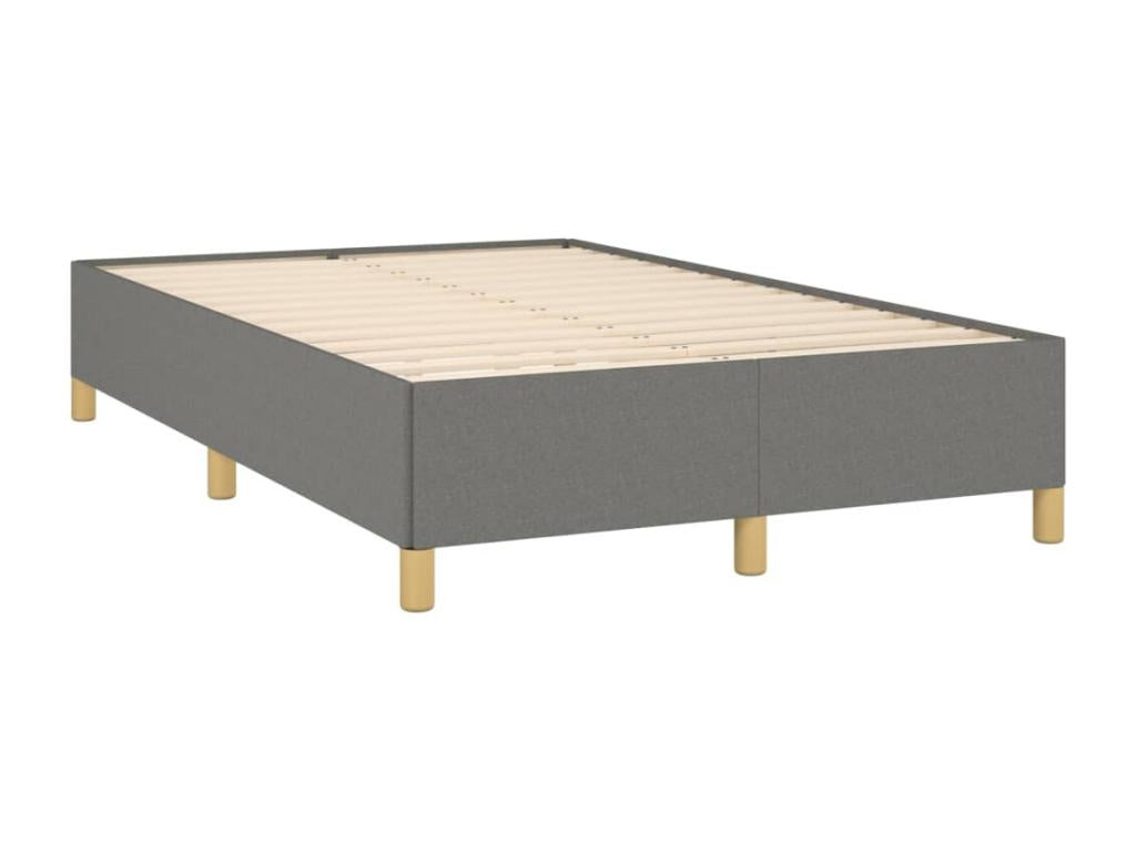 Dekonao bed base with dark grey mattress 120x190cm fabric XASA73653