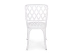 Dekonao White Aluminium Garden Chair - Set of 2 OFFT64021
