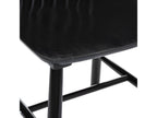 Set of 2 black wooden chairs - Length 46.5 x Depth 52 x Height 87 cm HWHP26496