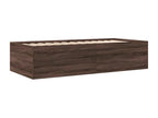 Daybed with drawers, brown oak, 90x190 cm, engineered wood, JCQU41964