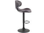 Bar stool - Faux leather / Chrome-plated metal - Brown - Ligniva V2 FMMR65717