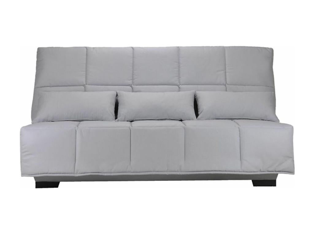 Fabric click-clack sofa with storage, Dekonao 15cm mattress, Dekonao 193cm - Grey SCQV87999